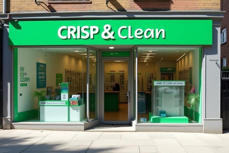 Crisp & Clean shopfront on Kingsway