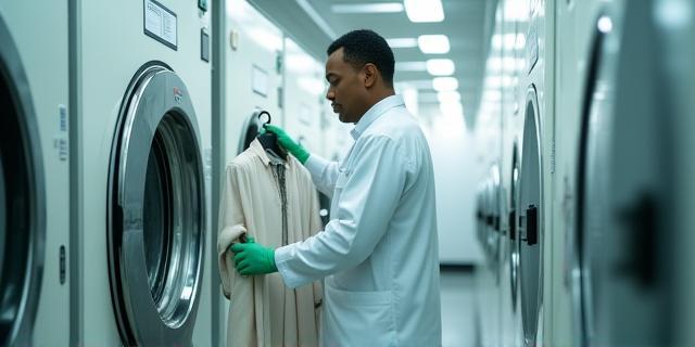 Professional garment cleaning process